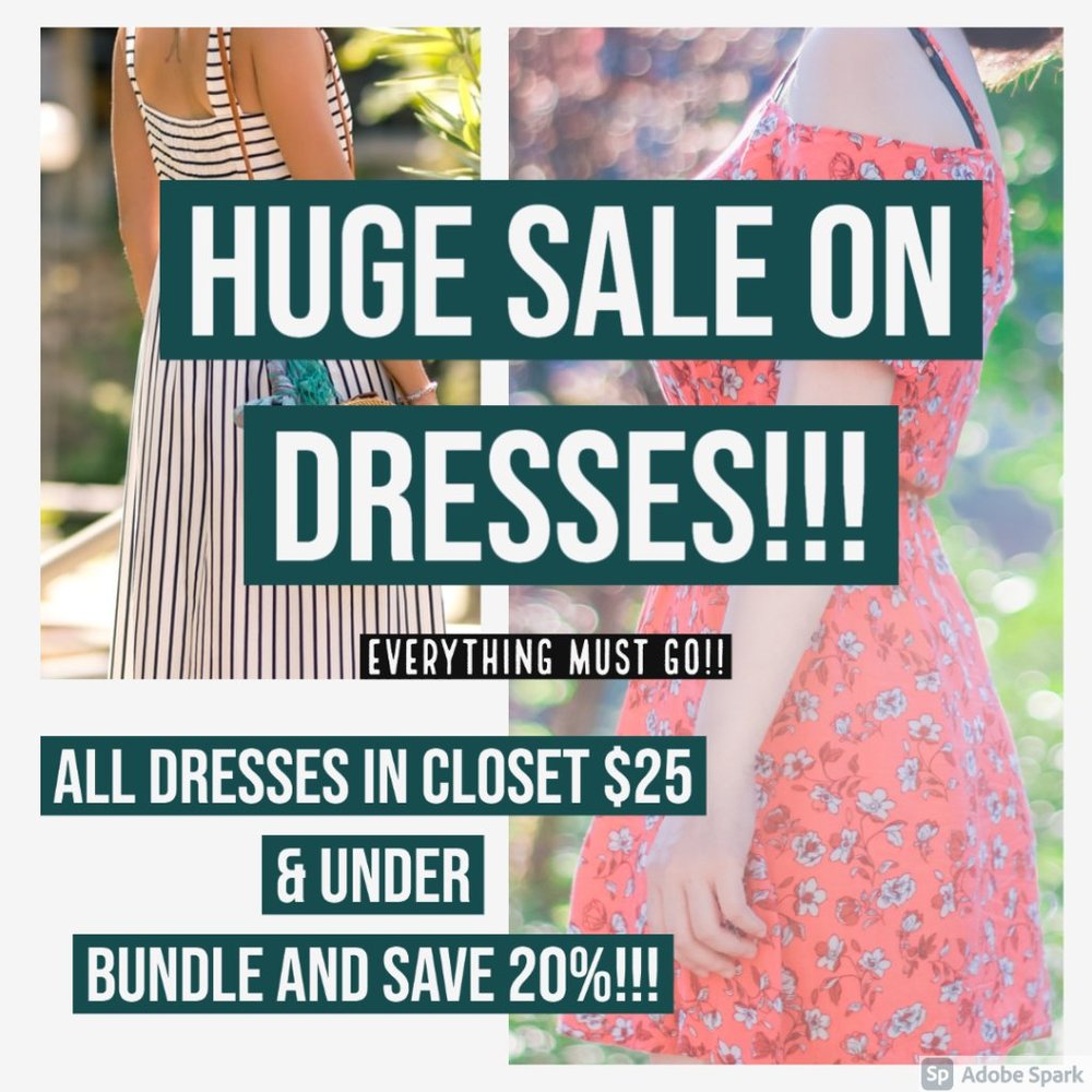 NYE SALE on ALL Closet Items, Very Low Prices!!!